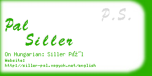 pal siller business card